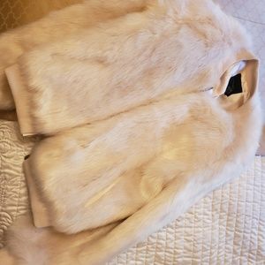 Fur bomber jacket